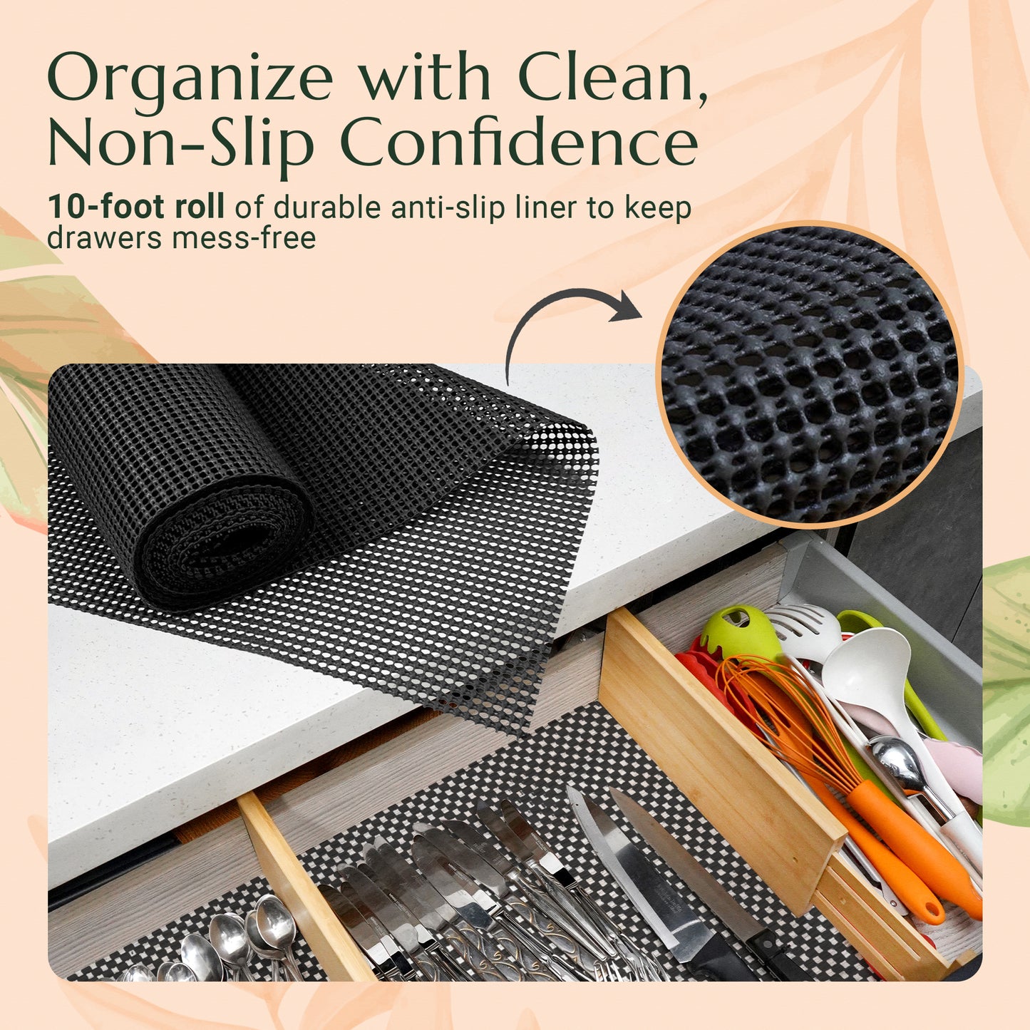 Expandable Bamboo Drawer Organizers – 6-Pack Divider Set for Clothes, Utensils & Office Drawers