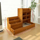 Wooden Desktop Organizer with Drawer – Large Capacity Pen & Stationery Holder for Home or Office