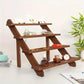 4‑Tier Wooden Display Stand – Heavy‑Duty Tiered Shelf for Jewelry, Cupcakes, Décor & Retail Organization
